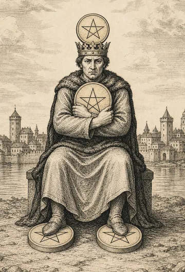 Four of Pentacles, tarot card