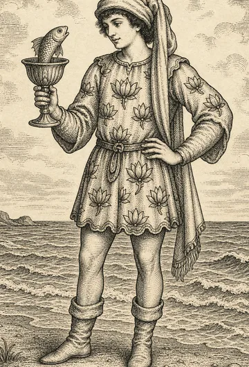 Page of Cups, tarot card