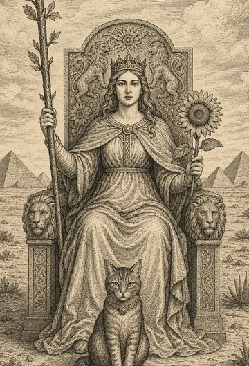 Queen of Wands, tarot card