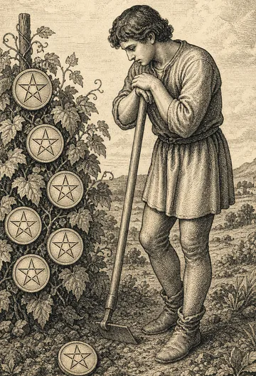 Seven of Pentacles, tarot card