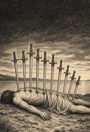Ten of Swords, tarot card