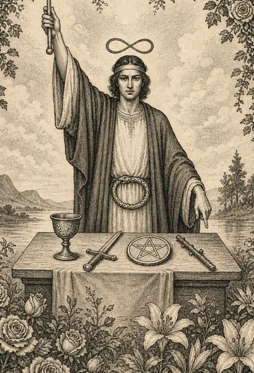 The Magician, tarot card