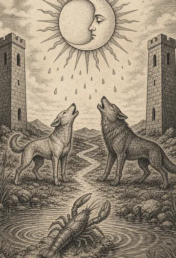 The Moon, tarot card