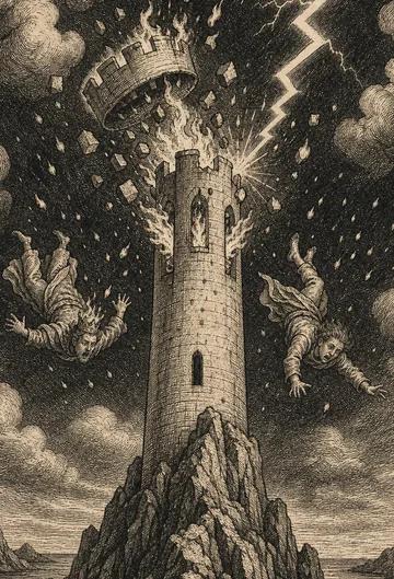 The Tower, tarot card