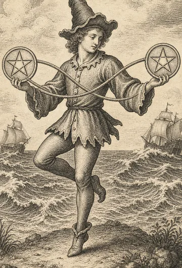 Two of Pentacles, tarot card